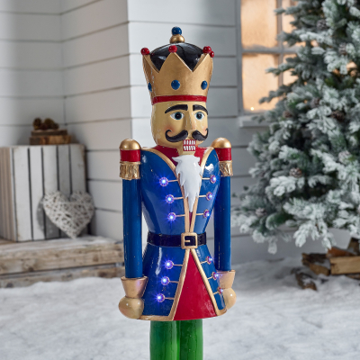 3ft Norbert Christmas Nutcracker Figure in Toy Blue