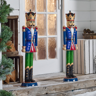 3ft Norbert Christmas Nutcracker Figure in Toy Blue