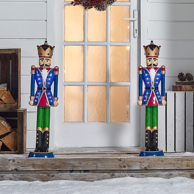 3ft Norbert Christmas Nutcracker Figure in Toy Blue