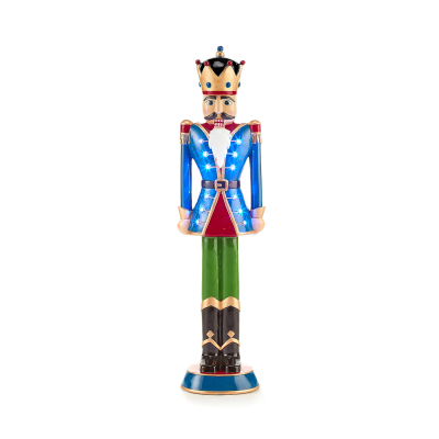 3ft Norbert Christmas Nutcracker Figure in Toy Blue