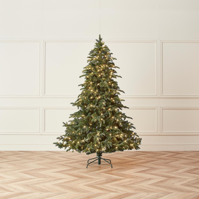 6ft Noble Pine Pre-Lit Green Christmas Tree (180cm)