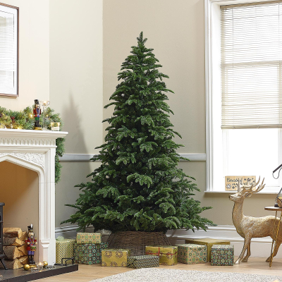 6ft Noble Pine Pre-Lit Green Christmas Tree (180cm)