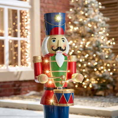 3ft Noel Christmas Nutcracker Figure with Drum