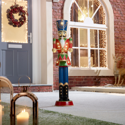 3ft Norbert Christmas Nutcracker Figure with Drum