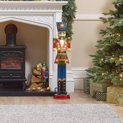 3ft Norbert Christmas Nutcracker Figure with Drum