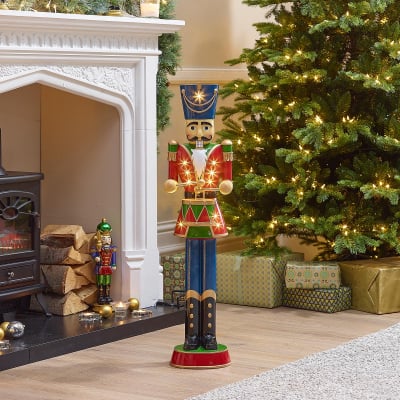 3ft Norbert Christmas Nutcracker Figure with Drum