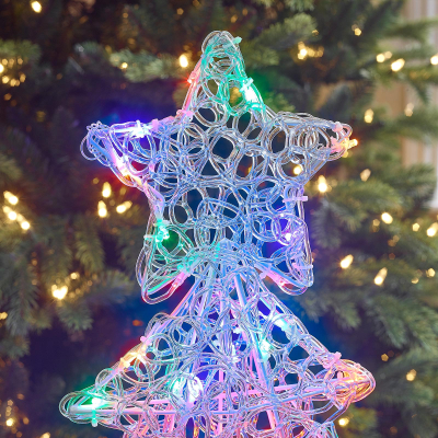 Acrylic LED Christmas Tree Decoration in Multi Colour