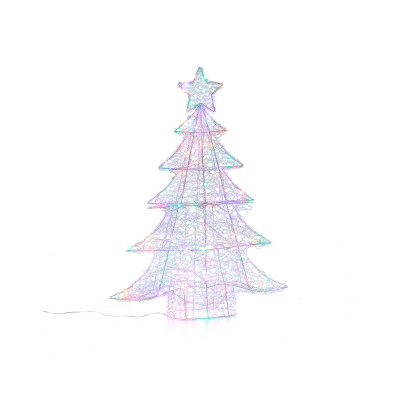 Acrylic LED Christmas Tree Decoration in Multi Colour