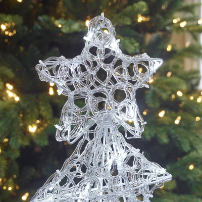 Acrylic LED Christmas Tree Decoration in Cool White