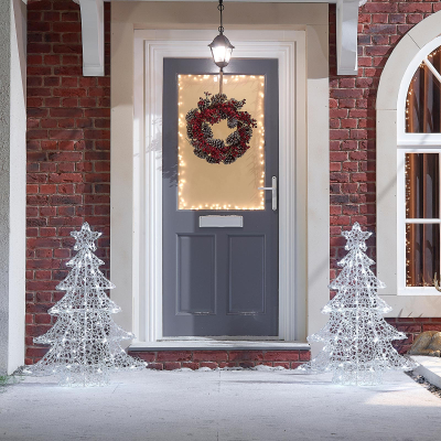 Acrylic LED Christmas Tree Decoration in Cool White