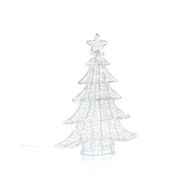 Acrylic LED Christmas Tree Decoration in Cool White