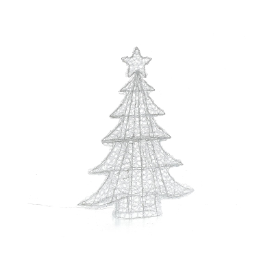 Acrylic LED Christmas Tree Decoration in Cool White