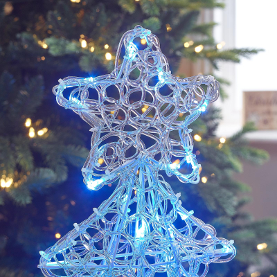 Acrylic LED Christmas Tree Decoration in Blue