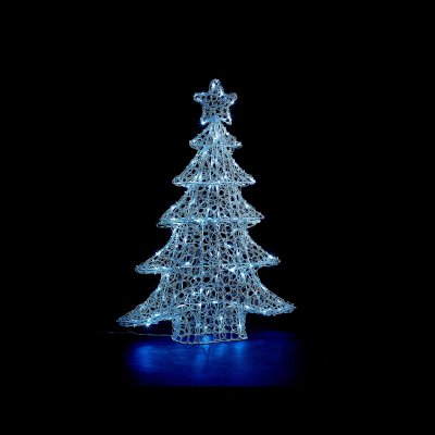 Acrylic LED Christmas Tree Decoration in Blue