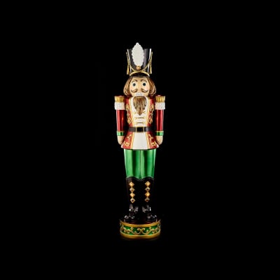 Klaus 5.5ft Christmas Nutcracker Figure in Red