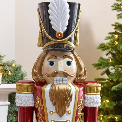 Klaus 5.5ft Christmas Nutcracker Figure in Red