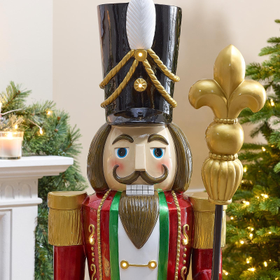 Christian 5ft Christmas Nutcracker Figure in Red