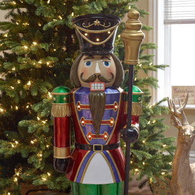 Hans 3.5ft Christmas Nutcracker Figure in Red