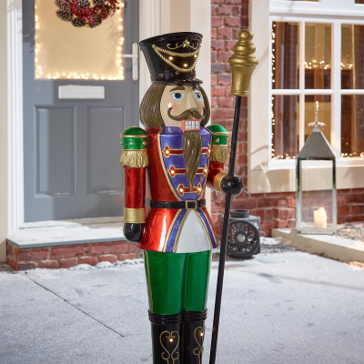 Hans 3.5ft Christmas Nutcracker Figure in Red