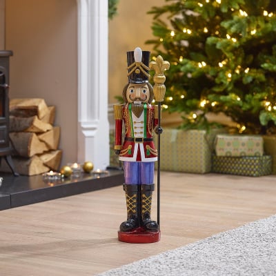 Ansel 2ft Christmas Nutcracker Figure in Red