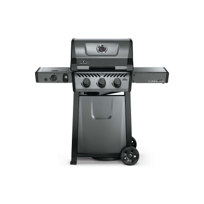 Napoleon Freestyle Porcelain Coated Grey 3-Burner Gas BBQ with Side Burner - Freestyle 365