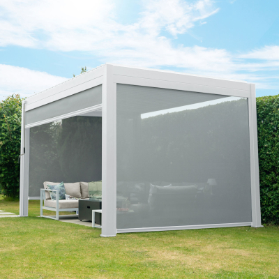 Titan Textilene Side Screen - 3.0m in Chalk White