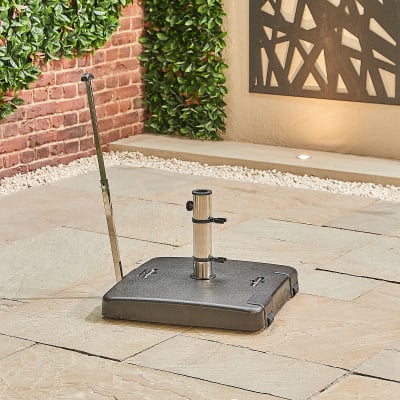 50kg Square Concrete Parasol Base with Handle