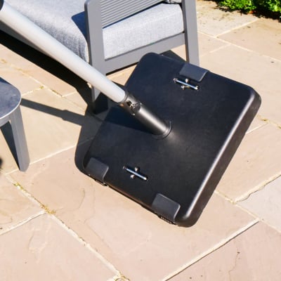 50kg Square Concrete Parasol Base with Handle