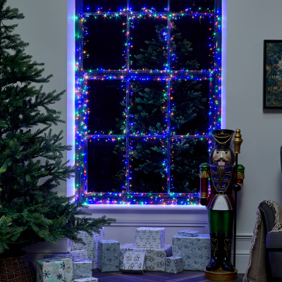 3000 LEDs Christmas Cluster Lights in Multi Colour