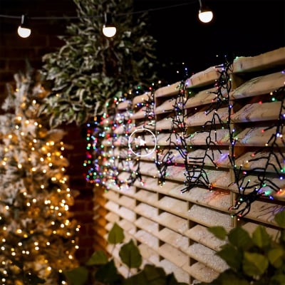 3000 LEDs Christmas Cluster Lights in Multi Colour