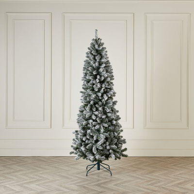 5ft Slim Balsam Fir Green Frosted Christmas Tree (150cm)