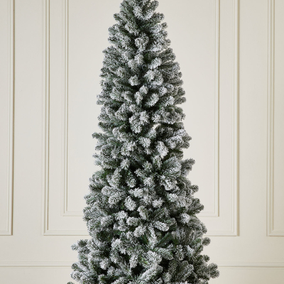 5ft Slim Balsam Fir Green Frosted Christmas Tree (150cm)