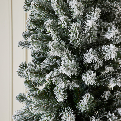 5ft Slim Balsam Fir Green Frosted Christmas Tree (150cm)