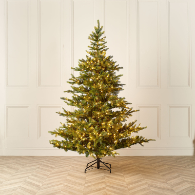 6ft Calgary Fir Pre-Lit Green Christmas Tree (180cm)