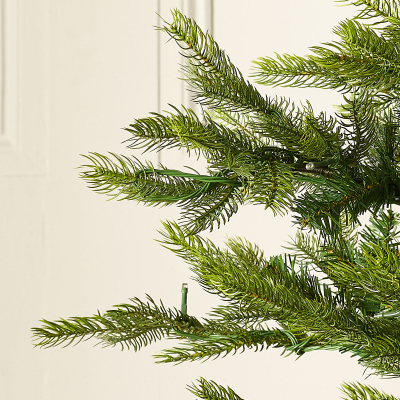 6ft Calgary Fir Pre-Lit Green Christmas Tree (180cm)