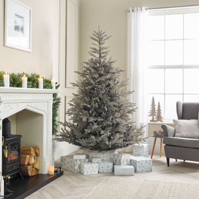 6ft Calgary Fir Grey Christmas Tree (180cm)