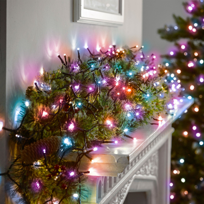 1000 LEDs Christmas String Lights in Rainbow