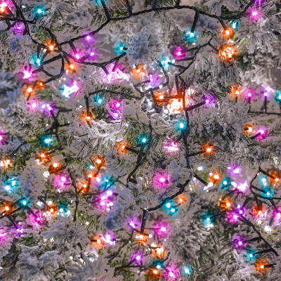 500 LEDs Christmas Compact Lights in Rainbow