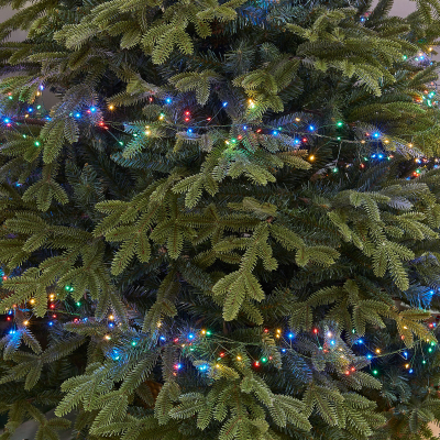 2000 LEDs Christmas Pin Wire Cluster Lights with Green Wire in Multi Colour