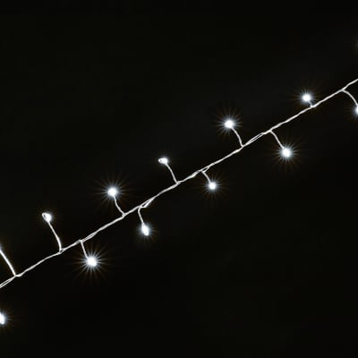 2000 LEDs Christmas Pin Wire Compact Lights with Silver Wire in Cool White