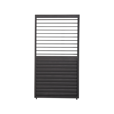 Titan Aluminium Shuttered Louvre Side Panel - 1.0m x Single Panel in Graphite Grey