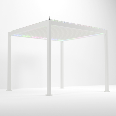 Titan Plus Aluminium Metal Pergola in Chalk White