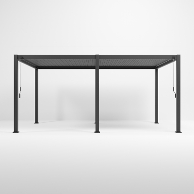 Titan Aluminium Metal Pergola in Graphite Grey - 5.3m x 3.0m Free Standing