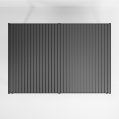 Titan Aluminium Metal Pergola in Graphite Grey - 5.3m x 3.6m Free Standing