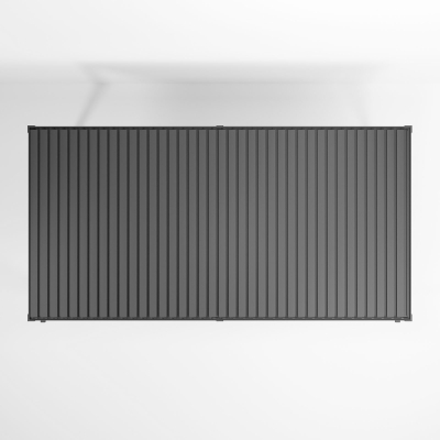 Titan Aluminium Metal Pergola in Graphite Grey - 6.0m x 3.6m Free Standing