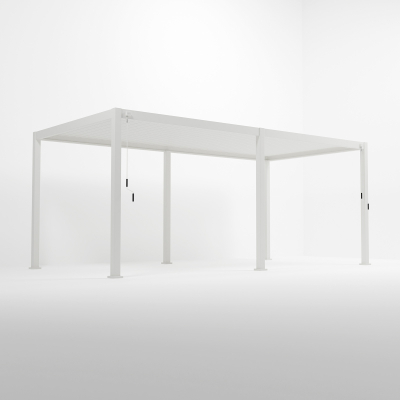 Titan Aluminium Metal Pergola in Chalk White - 6m x 3.6m Free Standing