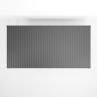 Titan Aluminium Metal Pergola in Graphite Grey - 7.2m x 3.6m Free Standing