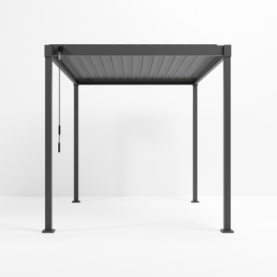 Shadow Metal Pergola in Graphite Grey - 2.4m x 3.0m Free Standing