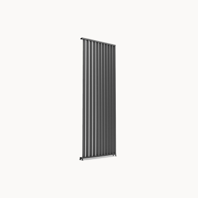 Titan Aluminium Vertical Louvre Side Panel - 1.0m x Single Panel in Graphite Grey