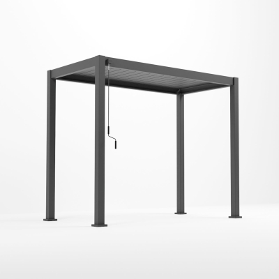 Titan Aluminium Metal Pergola in Graphite Grey - 3.0m x 1.5m Free Standing